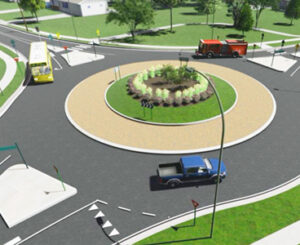Howe Road/Shurmer Road Roundabout, Strongsville, OH